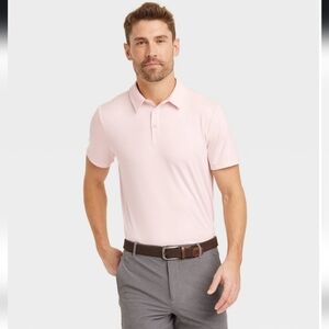 Men's Light Pink Jersey Polo - All in Motion - Size XXL